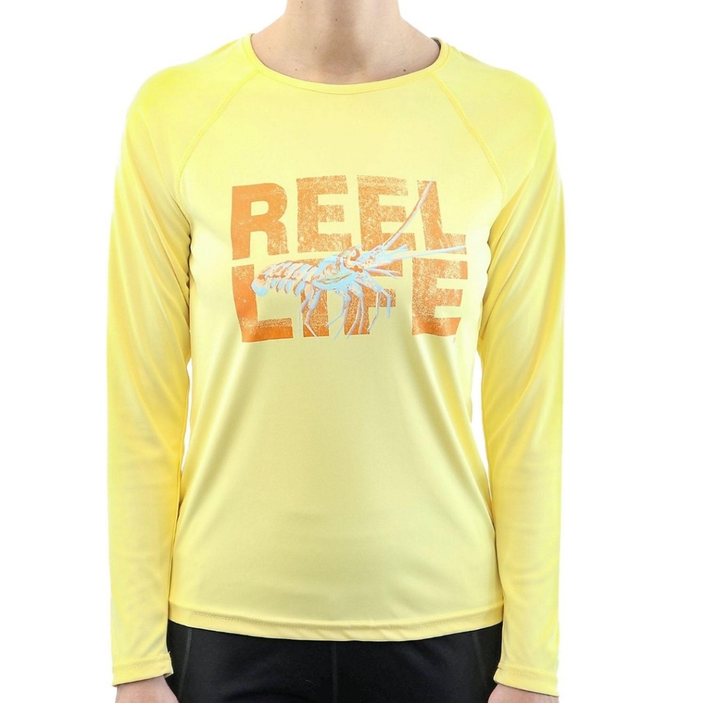NEW Reel Life SPF Yellow Sun Shirt / Rashguard M